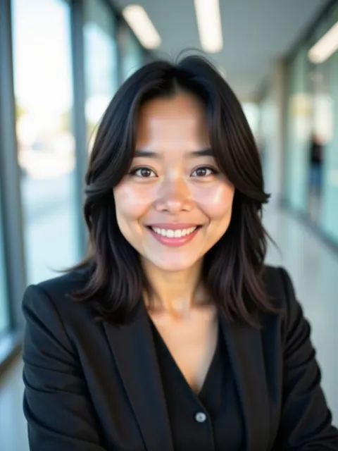 Modern office AI headshot example