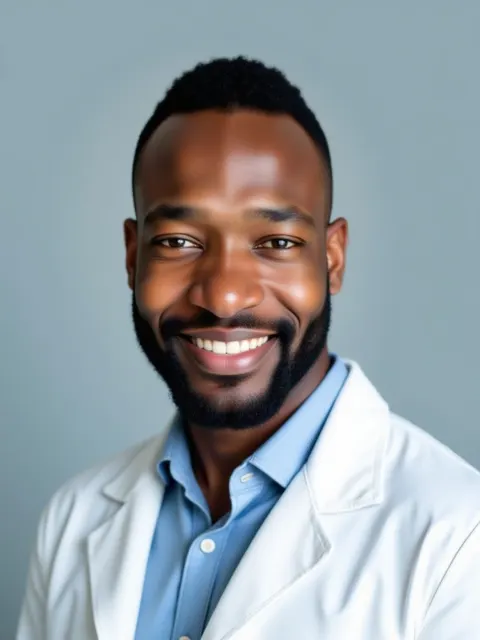 Medical / professional AI headshot example