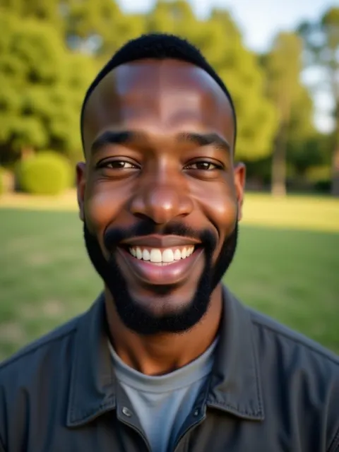 Outdoor natural headshot background
